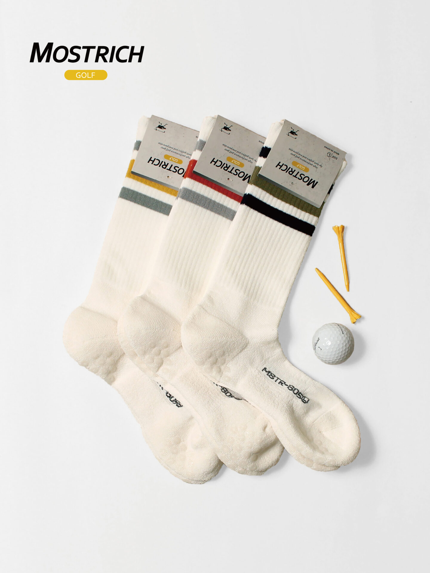 MSTR-G05 ライン クルー丈ソックス